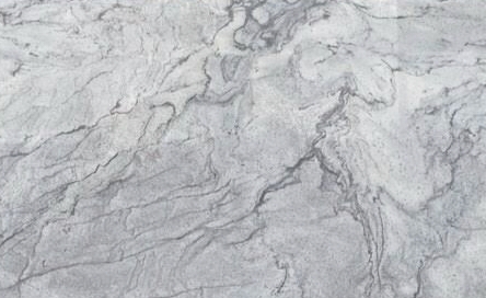 Light grey granite with darker flowing veins